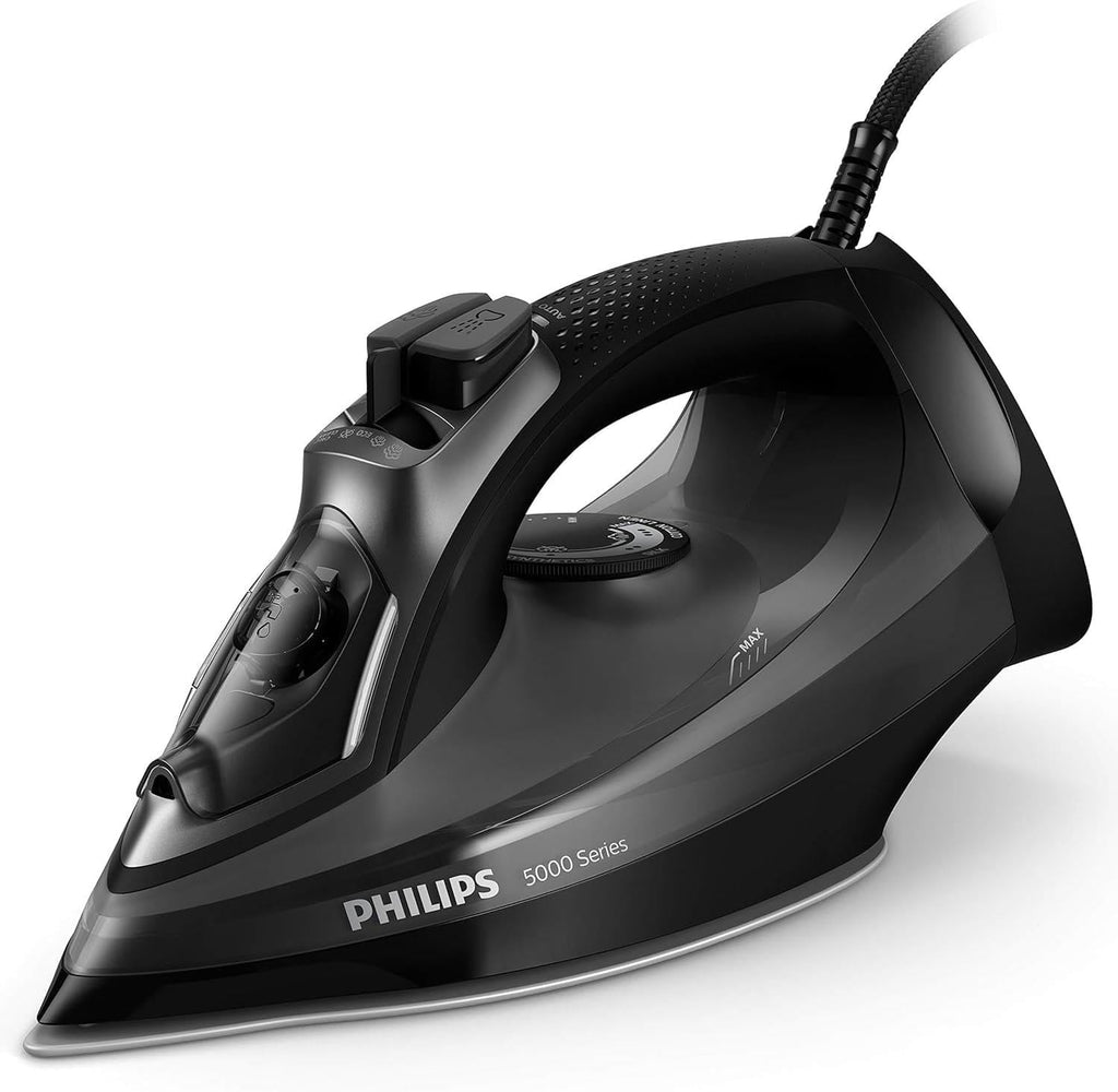 Philips Series 5000 Steam Iron – 2600W, SteamGlide Plus, Black