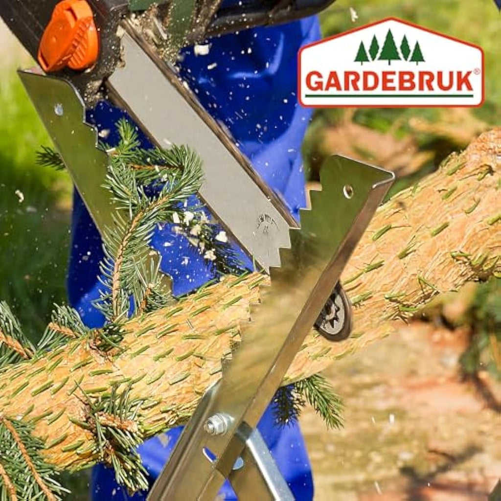 GARDEBRUK Folding Galvanised Saw Horse | Heavy Duty 150kg Log Holder