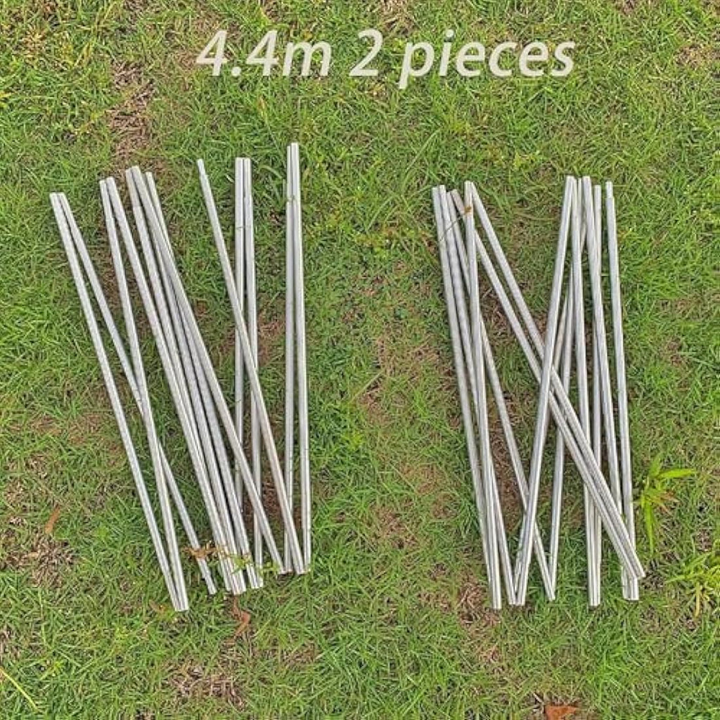 Aluminum Tent Poles – 8mm Flexible Replacement Rods