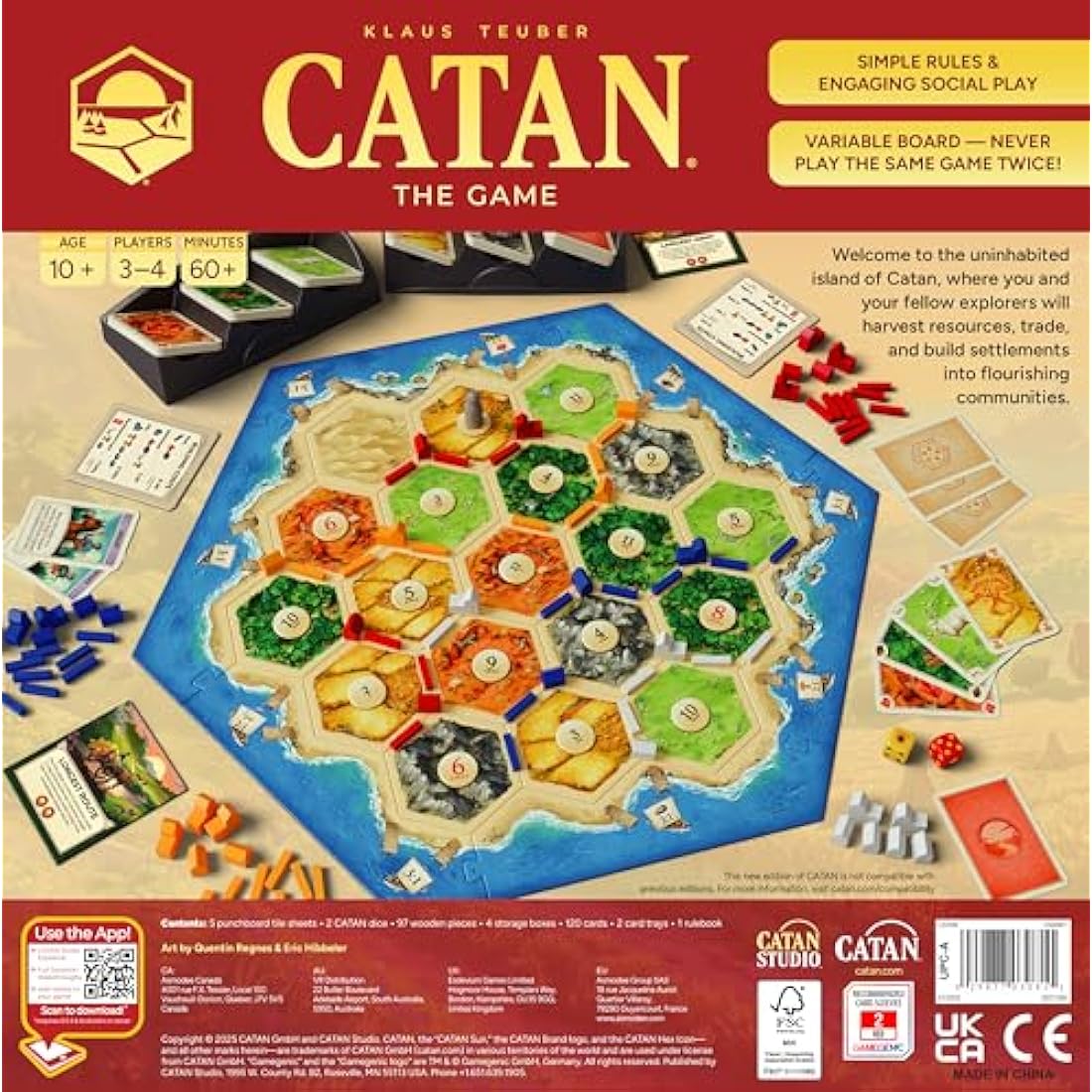 CATAN 6th Edition Board Game – Strategy & Resource Management Game