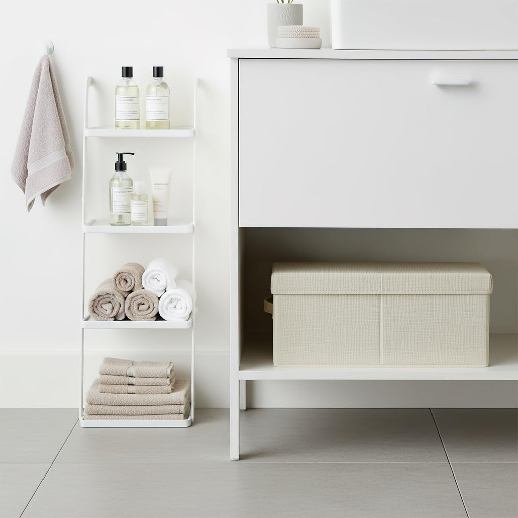 Pomodee Beige Foldable Storage Box with Lids,Set of 2 Large Wardrobe Long Storage Organiser,Collapsible Storage Baskets for - image 4