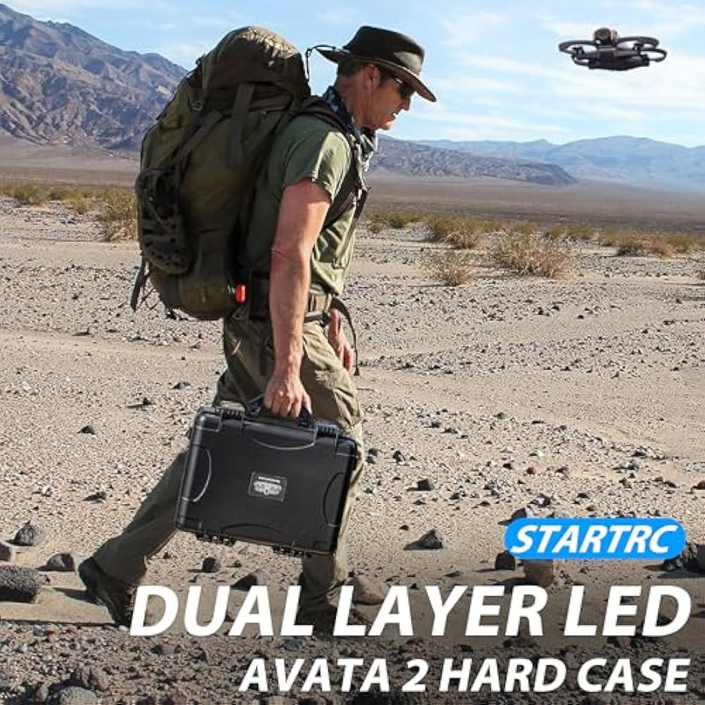 STARTRC DJI Avata 2 Waterproof Hard Case - Dual Layer Carrying Case