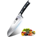 SHAN ZU 18cm Japanese Santoku Knife | High Carbon German Stainless Steel