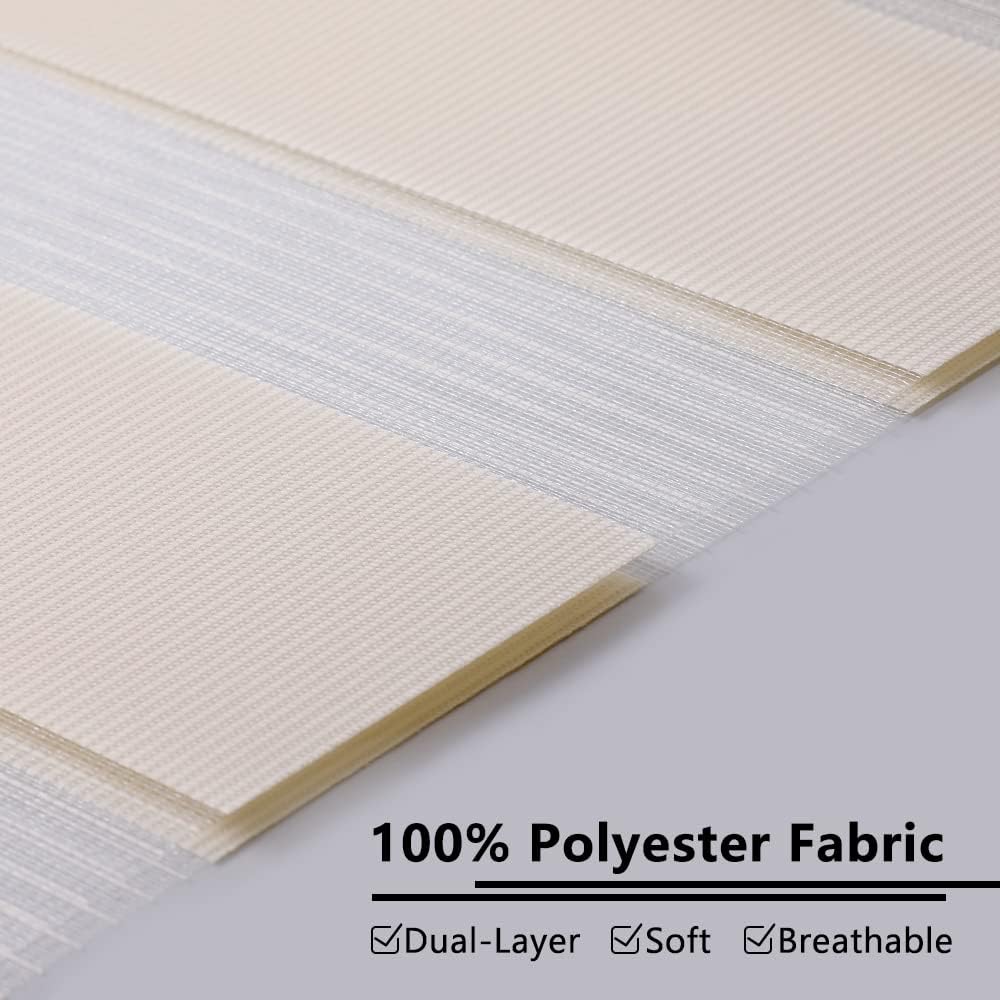Kokorona Zebra Roller Blinds – Light Filtering Day and Night Shades