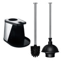 ToiletTree Heavy-Duty Toilet Brush and Plunger Combo with Caddy Holder
