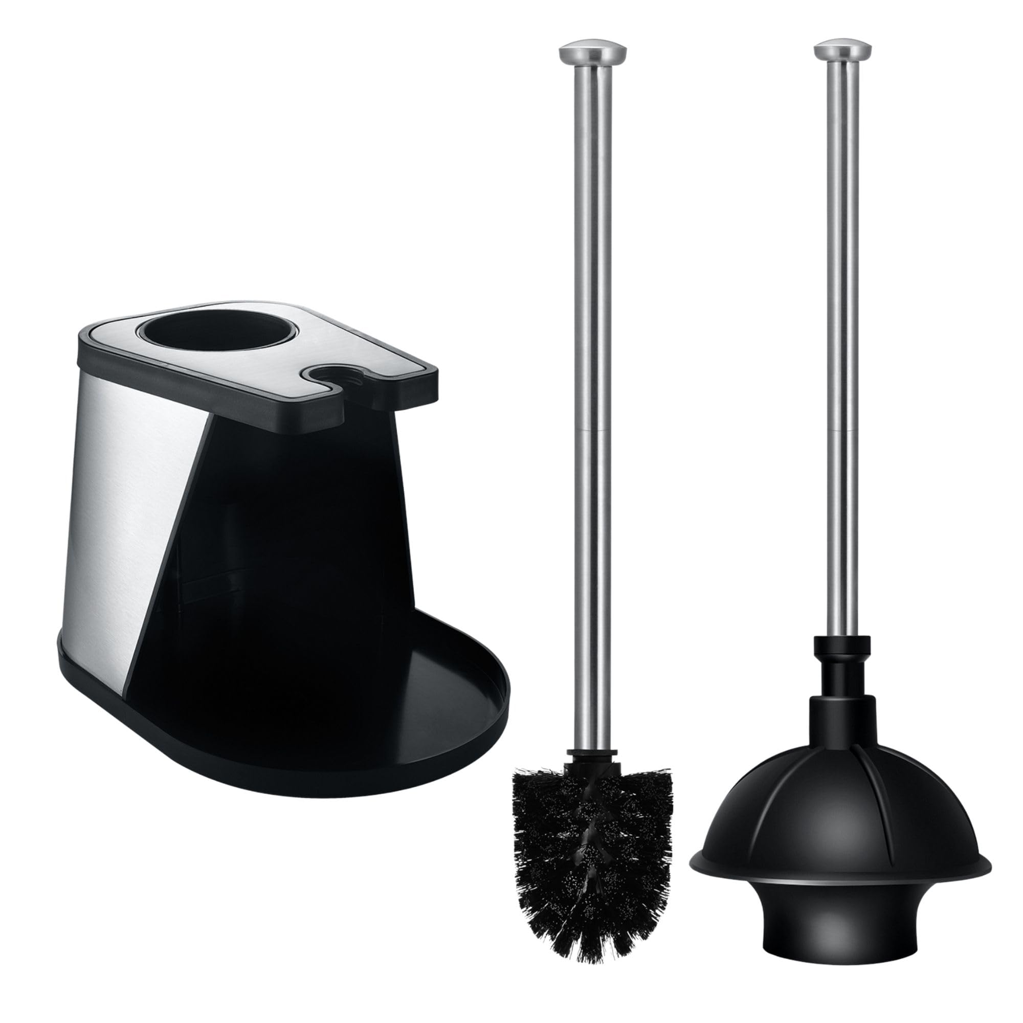 ToiletTree Heavy-Duty Toilet Brush and Plunger Combo with Caddy Holder