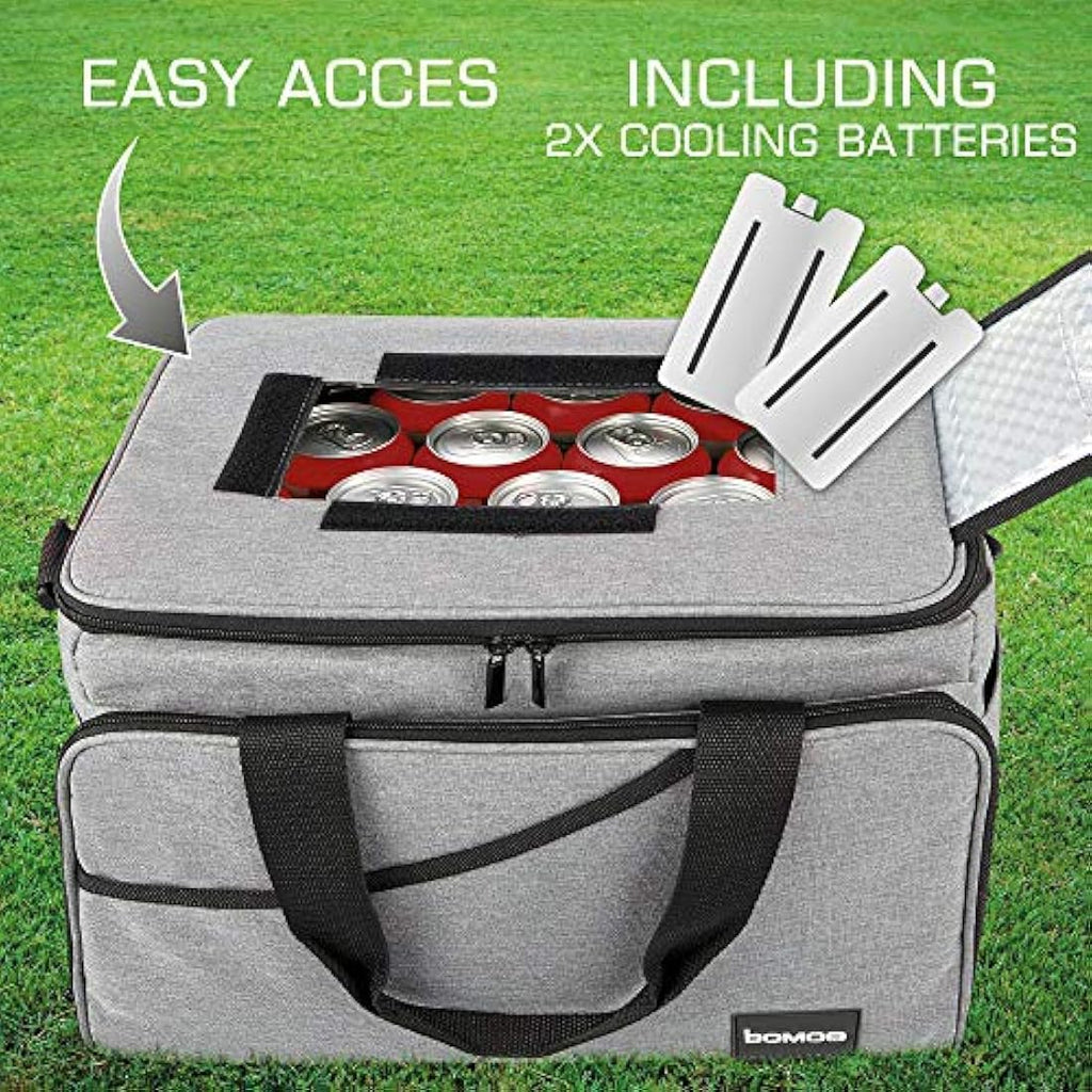bomoe Foldable Cooler Bag – 16h Insulated Leakproof Picnic & Lunch Bag