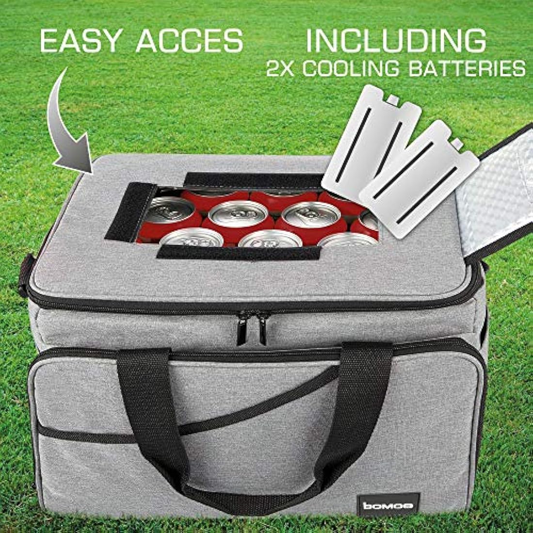 bomoe Foldable Cooler Bag – 16h Insulated Leakproof Picnic & Lunch Bag