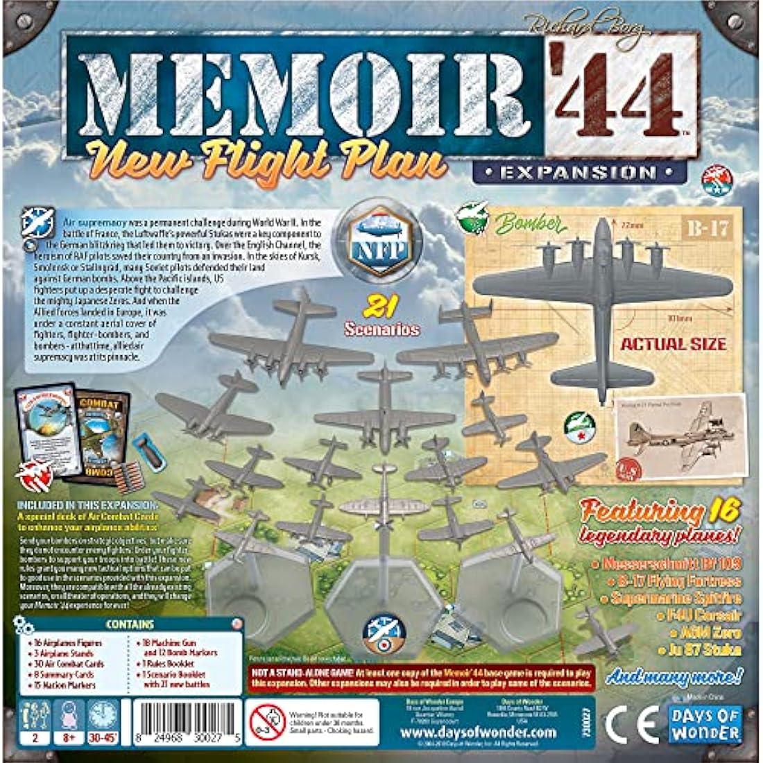 Memoir '44: New Flight Plan Board Game Expansion | Military Strategy