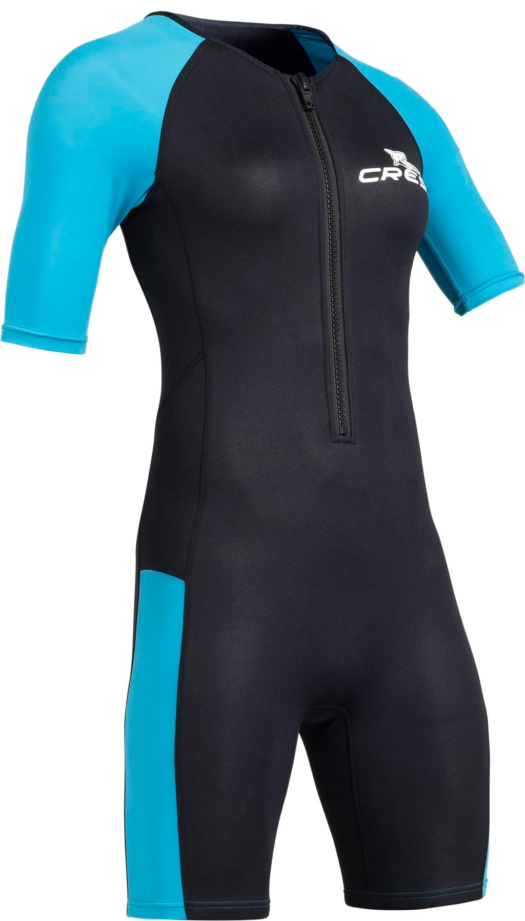 Cressi Tiburon Lady 3mm Neoprene Shorty Wetsuit – Black/Aquamarine