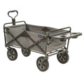 MacSports Collapsible Utility Wagon with Folding Table & Cup Holders, Gray
