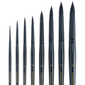 Transon 8pcs Round Watercolor Paint Brush Set | Goat Hair & Nylon