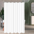 Lerores Shower Curtain – 100x180cm Anti-Mould Washable White Polyester