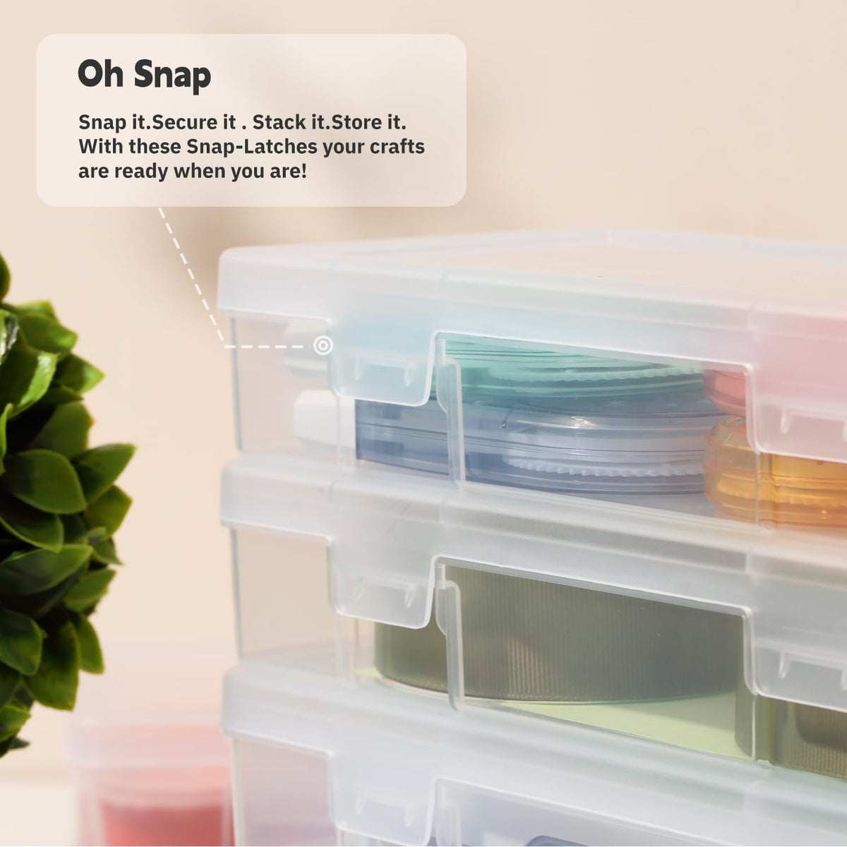 novelinks Plastic Small Storage Containers for Organizing, Mini Tote Box - image 5