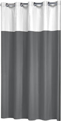 Sealskin Double Shower Curtain – Grey Water Repellent Cotton – 180x200cm