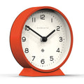 Newgate M Mantel Clock – Silent Sweep Minimalist Desk Clock, Orange