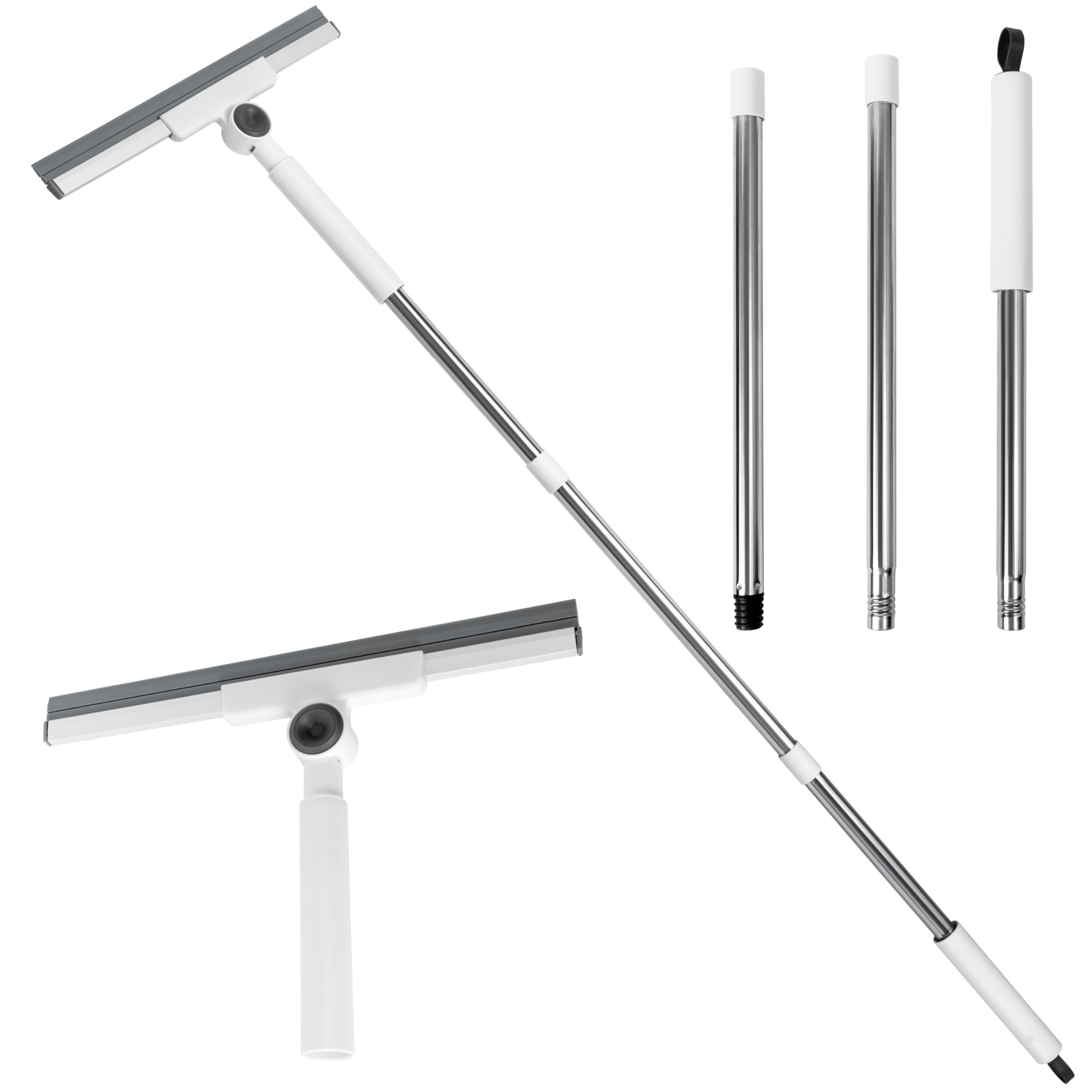 E1mity Telescopic Floor Squeegee – 3-in-1 Silicone Broom & Mop
