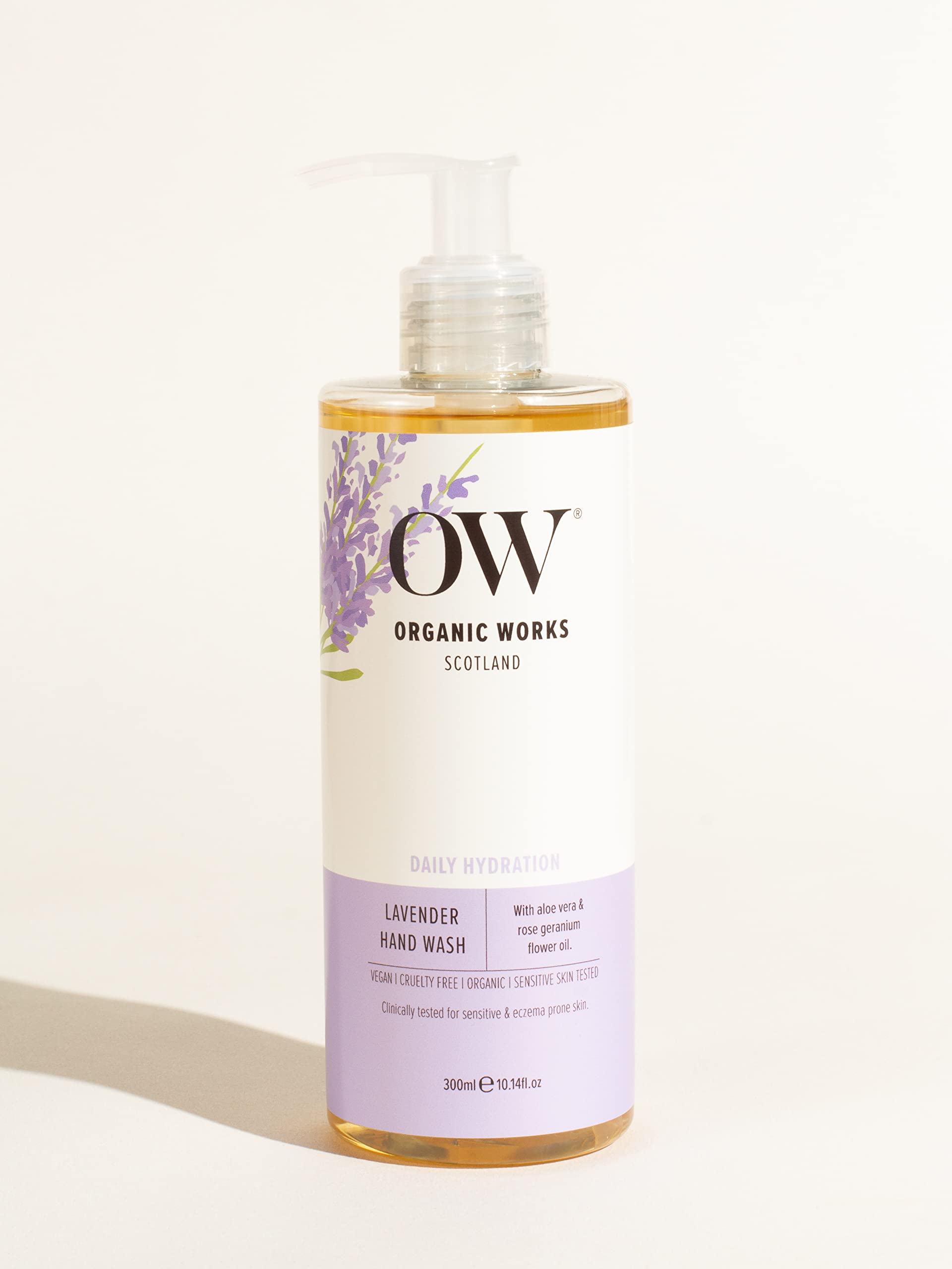 Organic Works Lavender Hand Wash | Natural & Eczema Friendly | 300ml