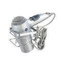 WENKO Premium Hair Dryer Holder – Stainless Steel No-Drill Wall Mount