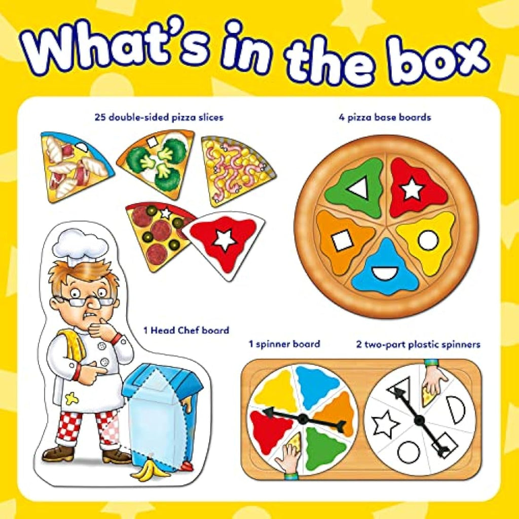 Orchard Toys Pizza Pizza! Game - Shape and Colour Matching Board Game