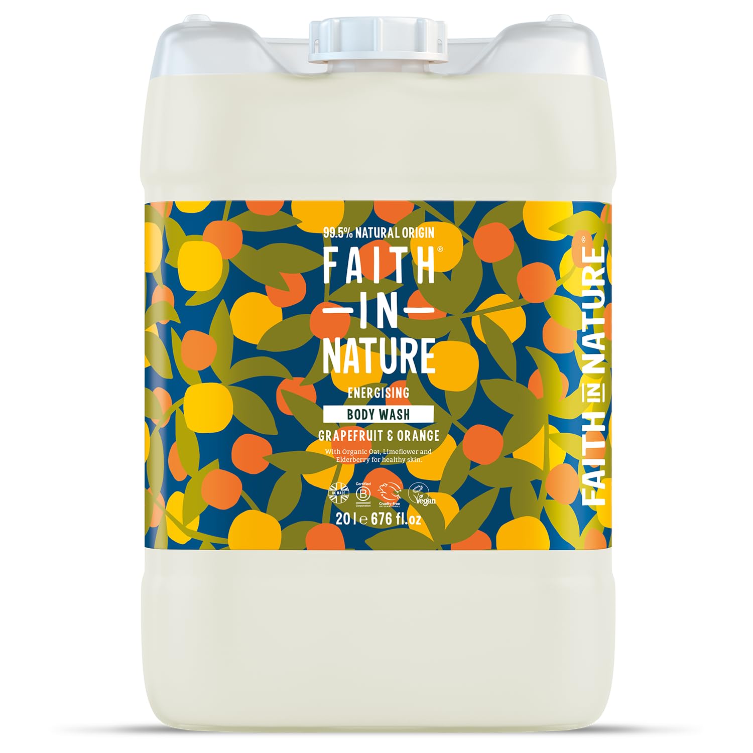 Faith In Nature Grapefruit & Orange Body Wash - 20L Bulk Refill Pack