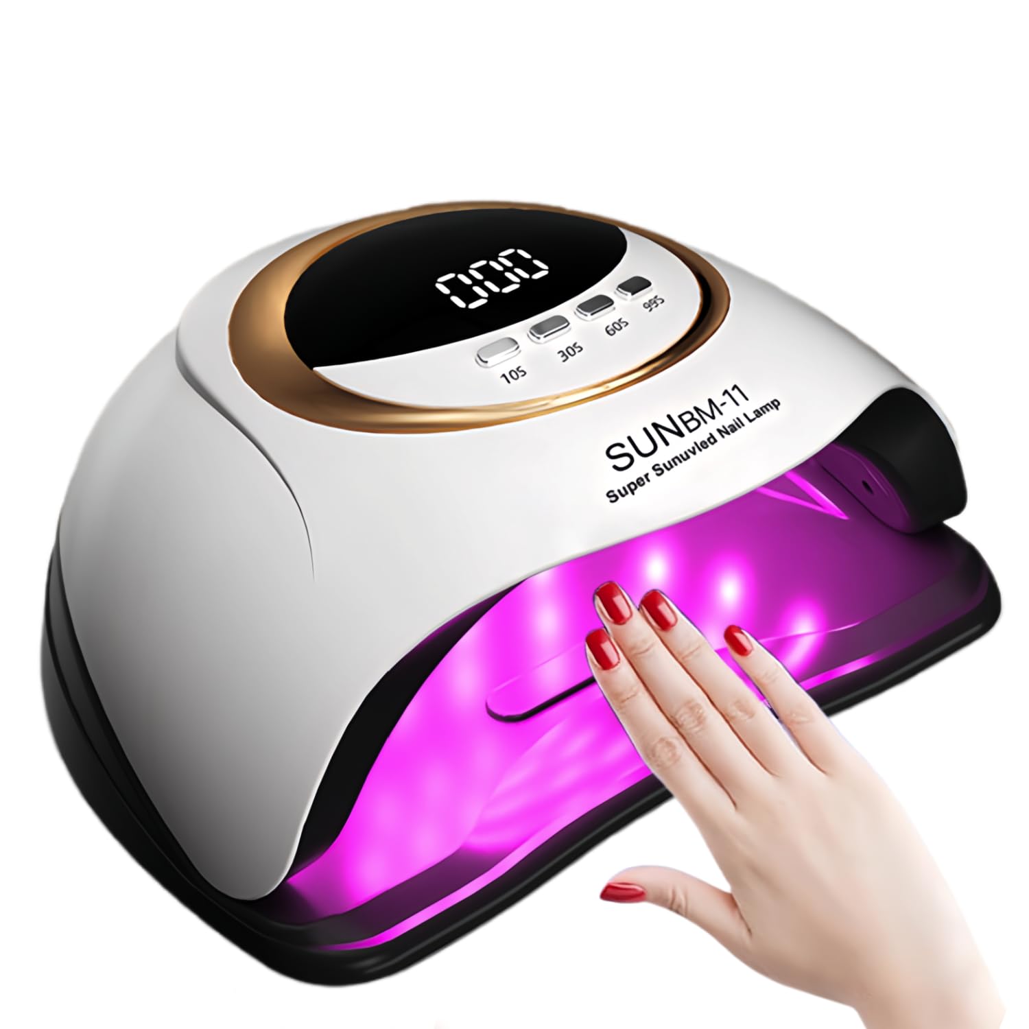 DMJWAN 280W UV LED Nail Lamp | Professional Gel Nail Dryer with 66 Beads