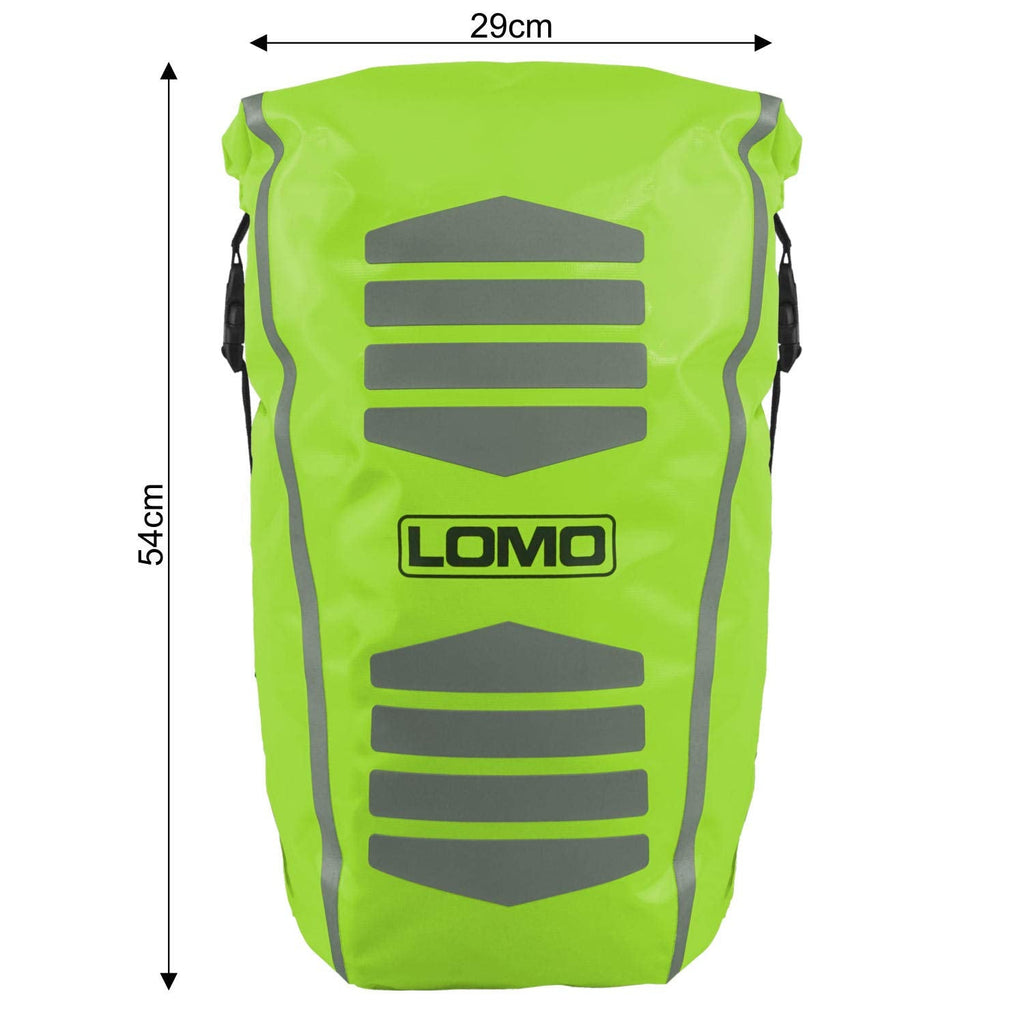 30L Waterproof Cycling Rucksack – Hi Viz Reflective Dry Bag