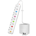 Mscien 10M Extension Lead - 5 Way Overload Protected Power Strip