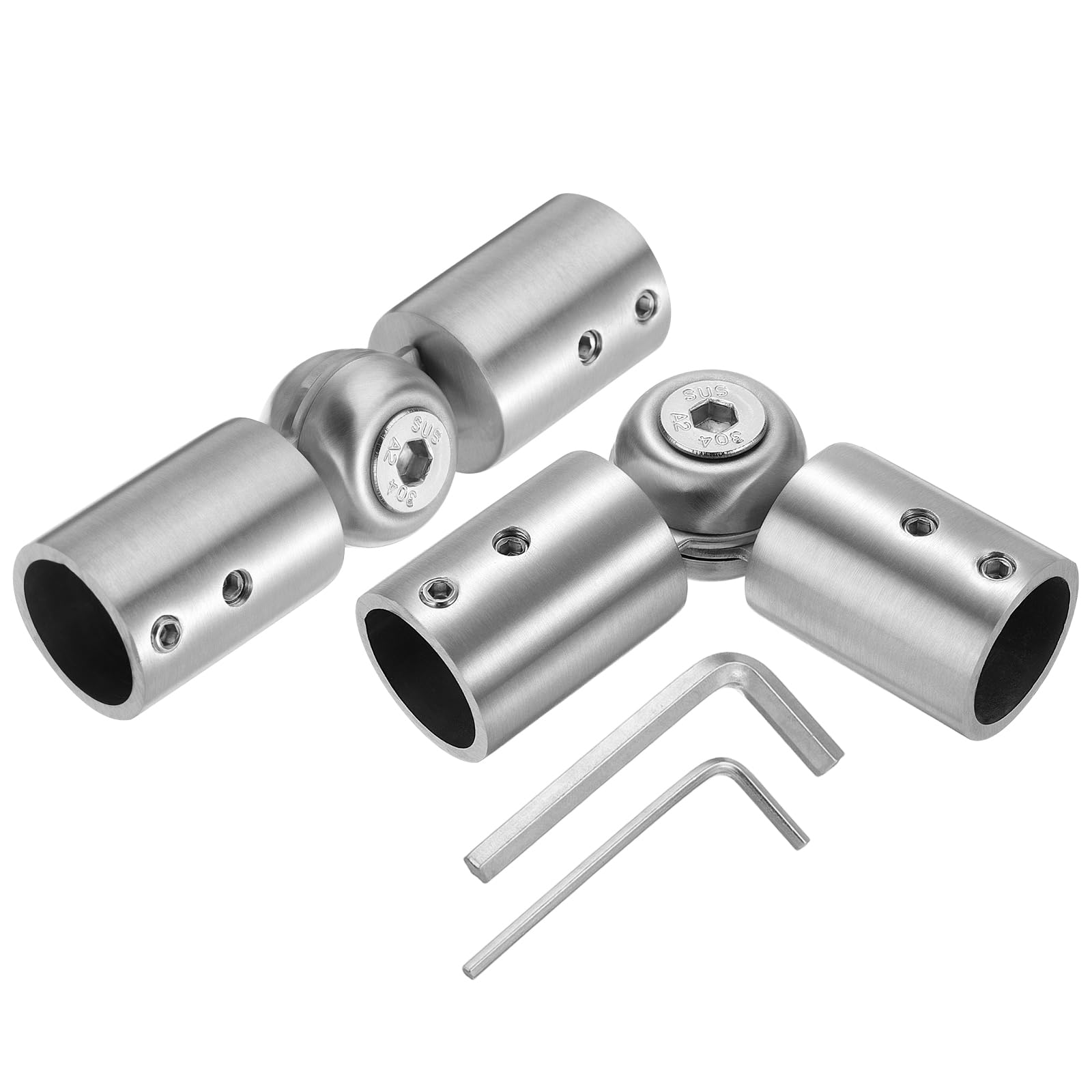 Jolof Store 2pcs Corner Curtain Rod Connector – 304 Stainless Steel Elbow