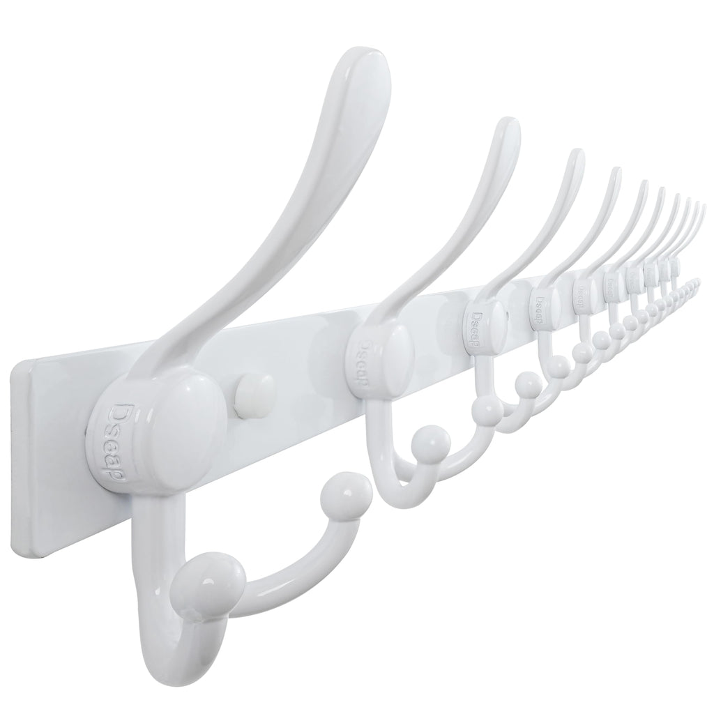 Dseap Coat Rack Wall Mount 94cm, Heavy Duty 2.5mm Base vs Flimsy 1mm, Double-Thick Solid Anti-Snap Hooks - image 1
