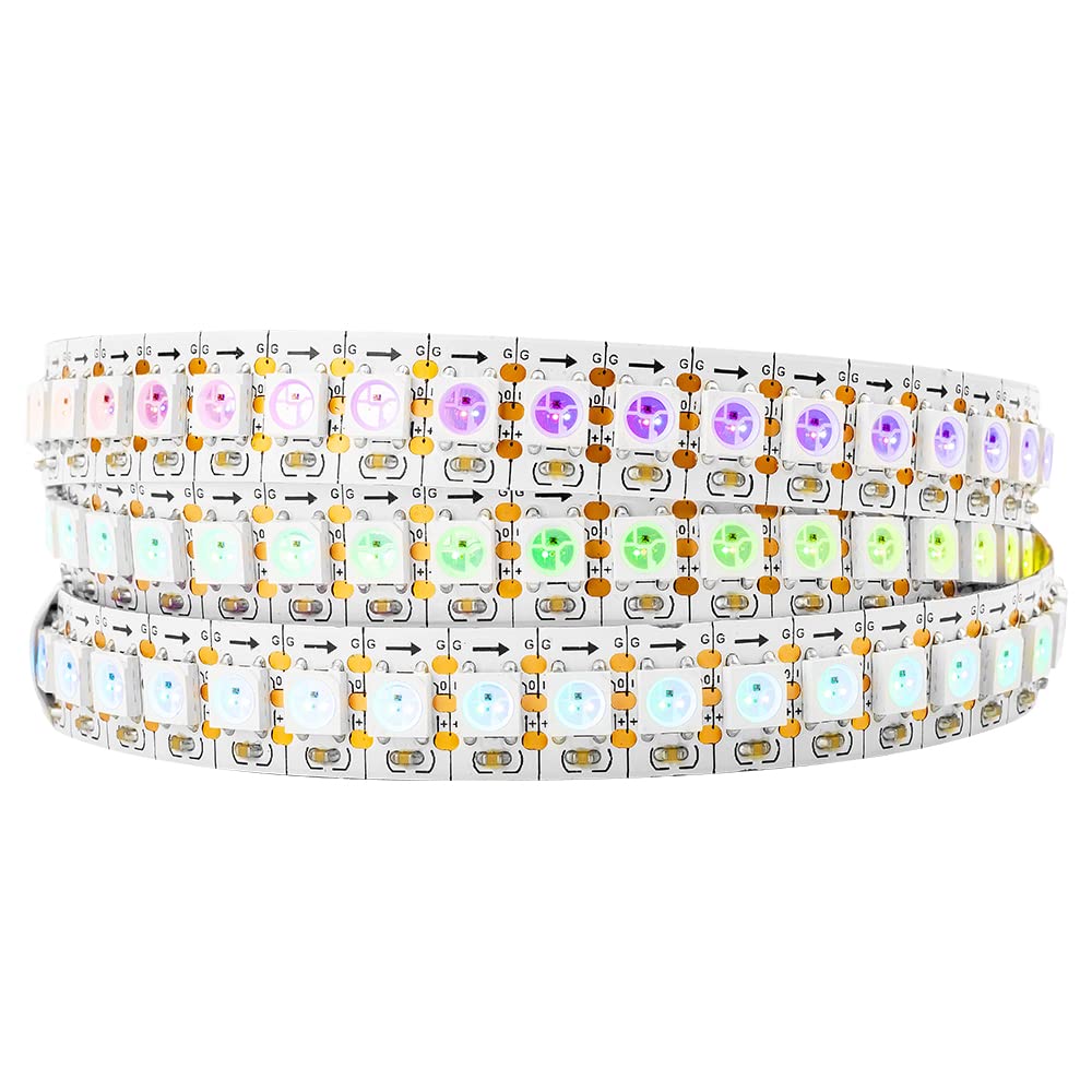 BTF-LIGHTING WS2812B Addressable LED Strip | 144 LEDs/m 5050SMD 1m White