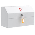 Uniclife Wall Mount Medicine Cabinet – Lockable Metal First Aid Box