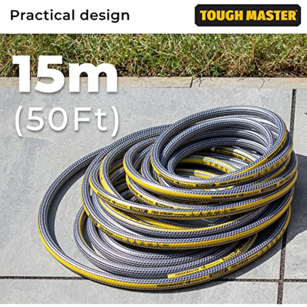 Jolof Store 15m Garden Hose | 50ft 4-Layer Reinforced Watering Hose