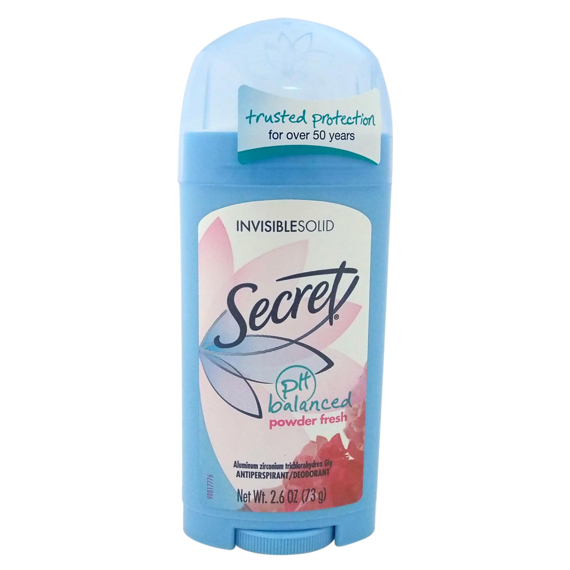 Secret Invisible Solid Antiperspirant Deodorant, Powder Fresh, 2.6oz (6 Pack)