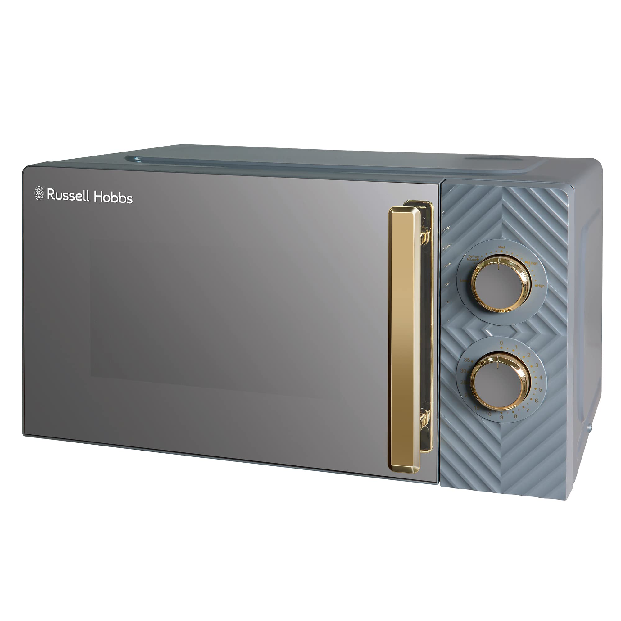 Russell Hobbs 17L 700W Grey Solo Microwave | Groove Design & Defrost