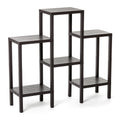 TATAY Lombok Modular Shelving Unit - 6 Wood Effect Shelves, Brown