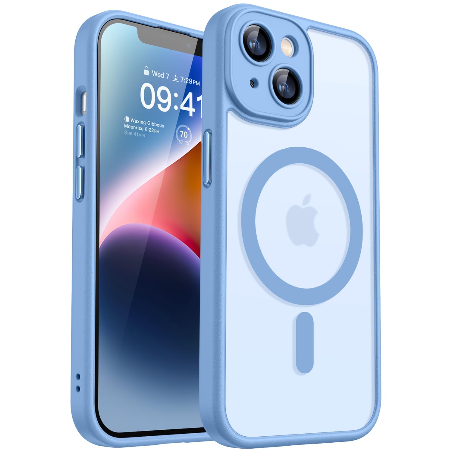 CANSHN iPhone 14 Case | Magnetic MagSafe Translucent Matte Cover