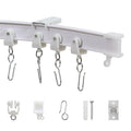 Taaizau Flexible Ceiling Curtain Track – Bendable 3M Curved Rail for Room Divider