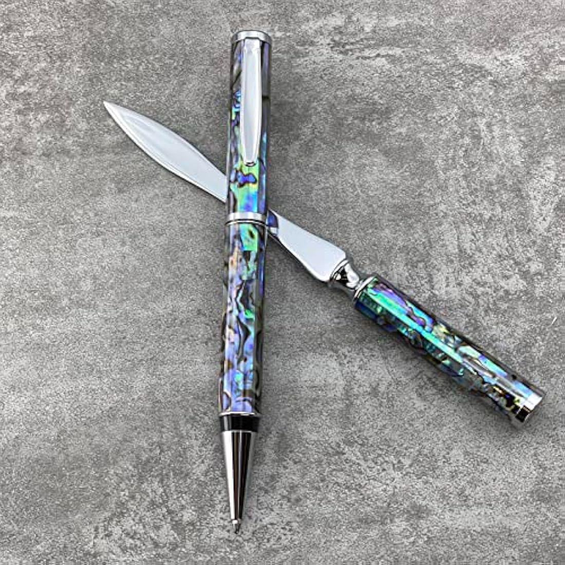 LACHIEVA LUX Abalone Shell Ballpoint Pen & Letter Opener Gift Set