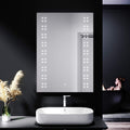 ELEGANT LED Bathroom Mirror 500x700mm with Shaver Socket & Demister
