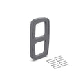 Emuca - Lateral assembly supplement for pull down hanging rail, Side supplement for pull down wardrobe rail lift, plastic, titanium color, Set of 2 - image 1