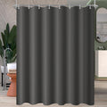 Lerores Dark Grey Shower Curtain – 120x180cm Anti-Mould Weighted Hem