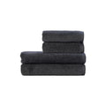 Christy Cirrus 4-Piece Cotton Bath Towel Set | Quick Dry – Charcoal