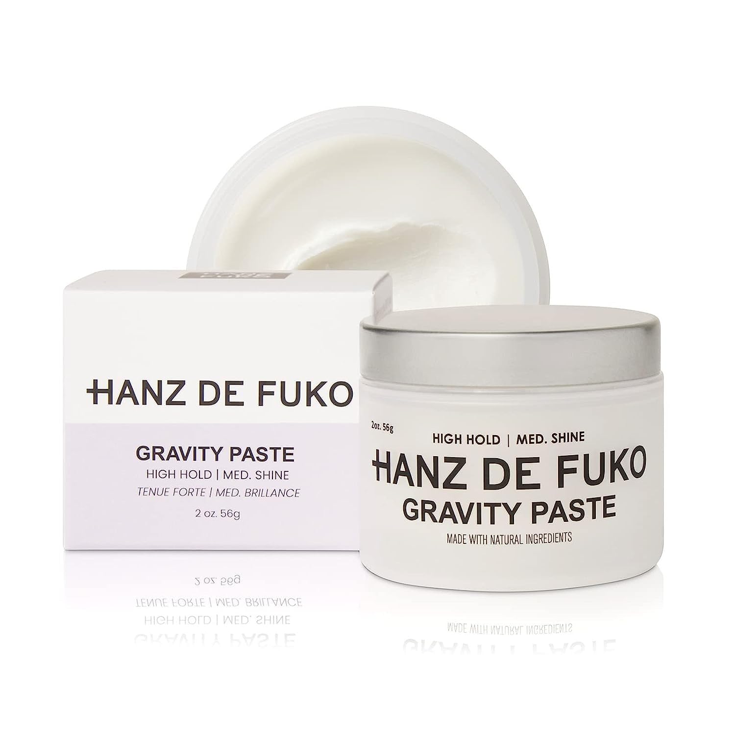 Hanz de Fuko Gravity Paste – High Hold Men’s Hair Pomade – 56g