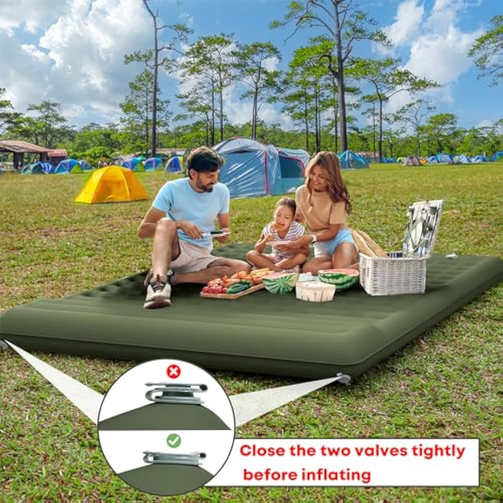 MAMBAKOTR Camping Sleeping Pad – Extra Thick Inflatable Air Mattress