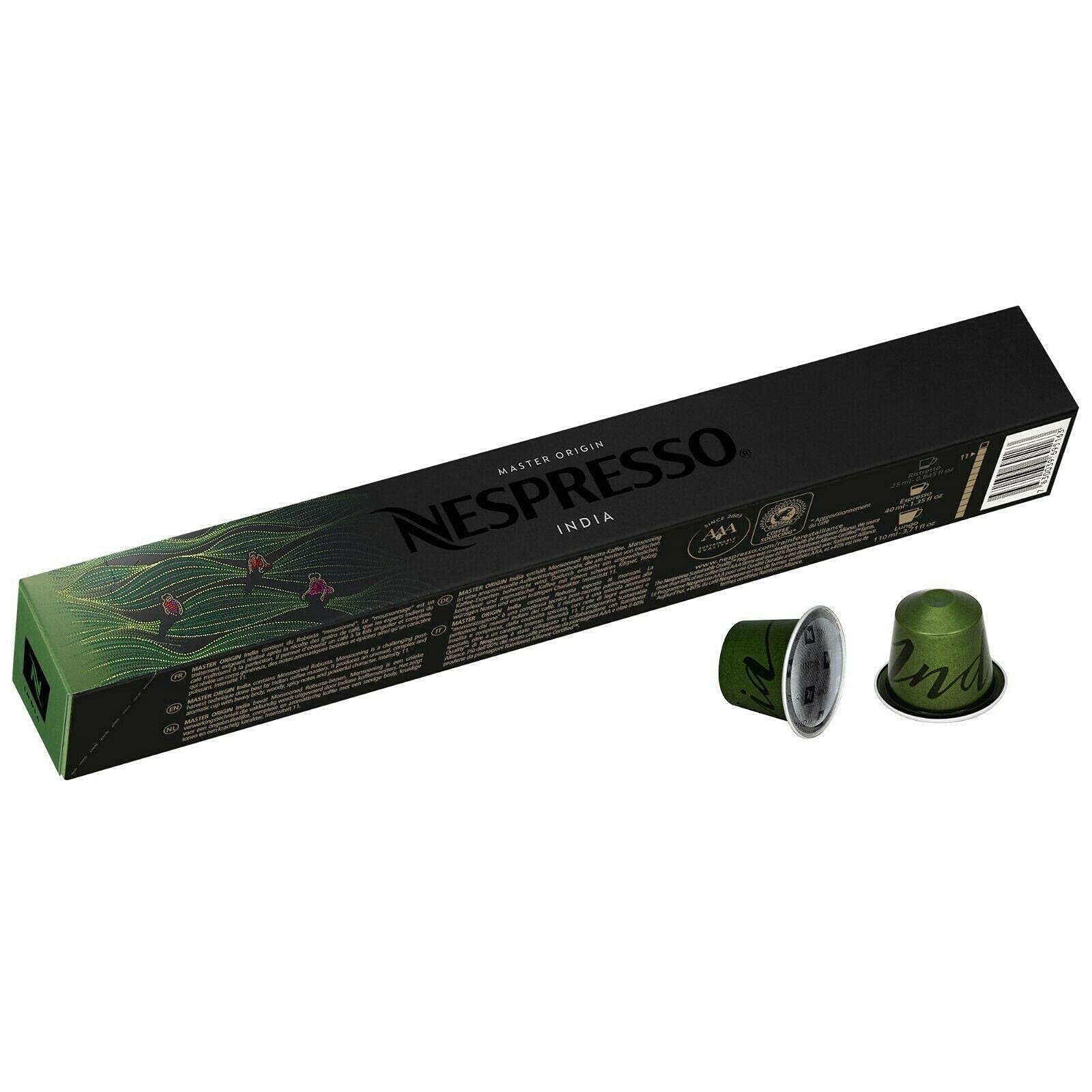 Nespresso Master Origin India Coffee Capsules - Original Line (50 Pods)