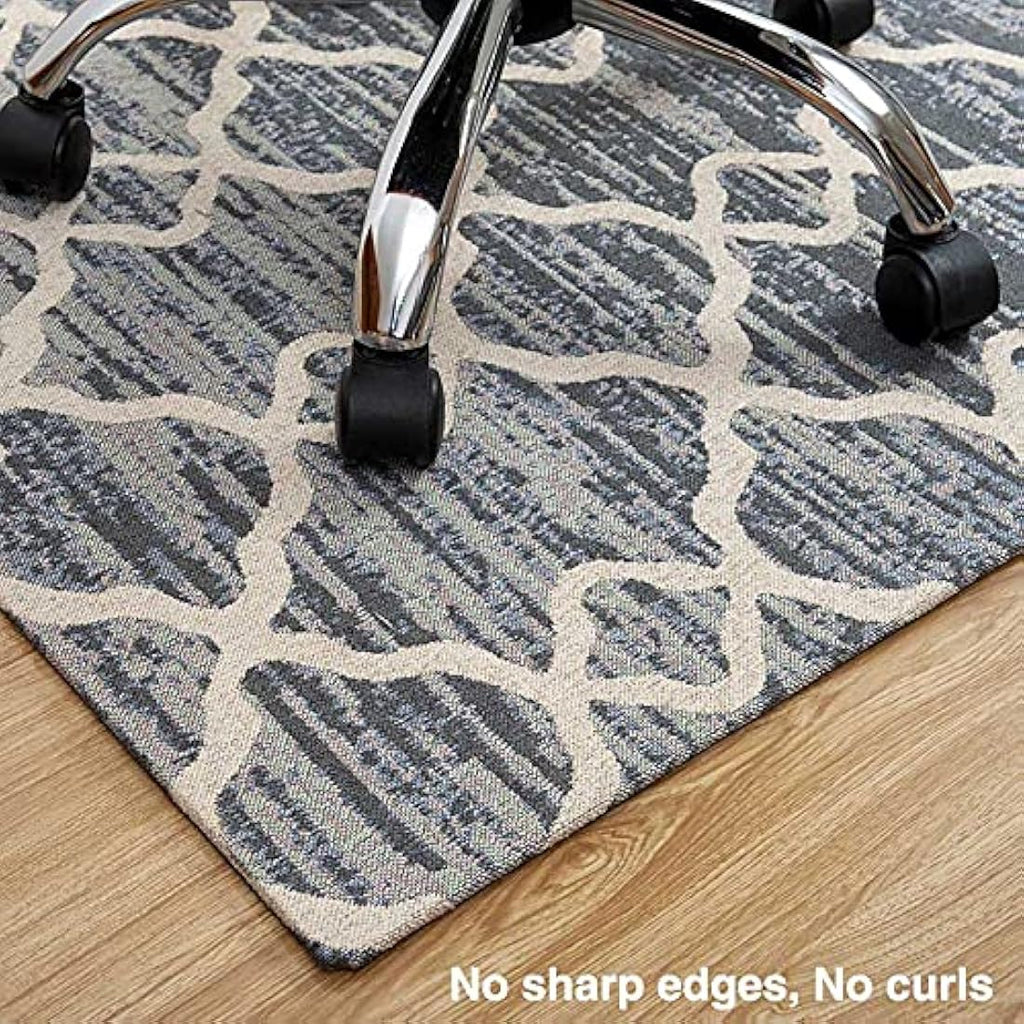 DIKILONG Luxury Office Chair Mat – 120x90cm Non-Slip Carpet Protector