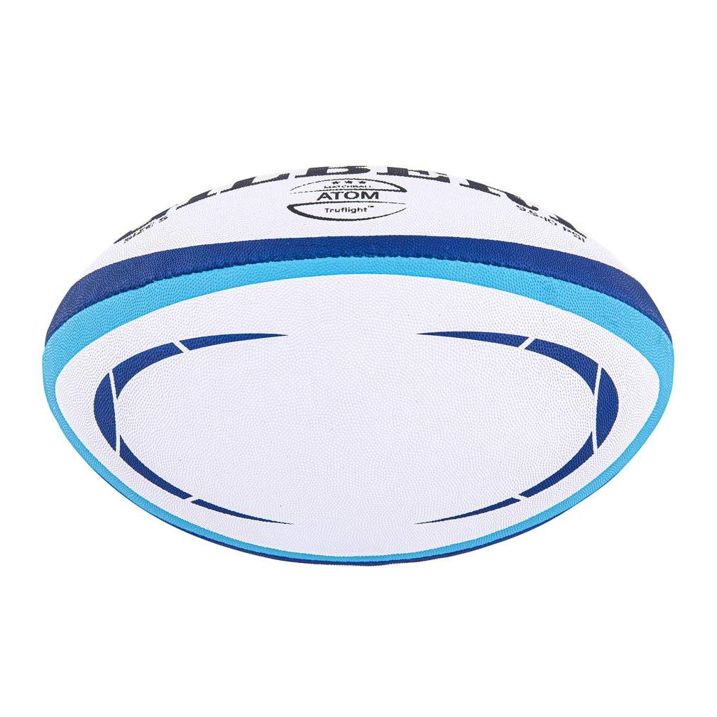 Gilbert Atom Match Rugby Ball – Size 5 Hand Stitched Blue Match Ball