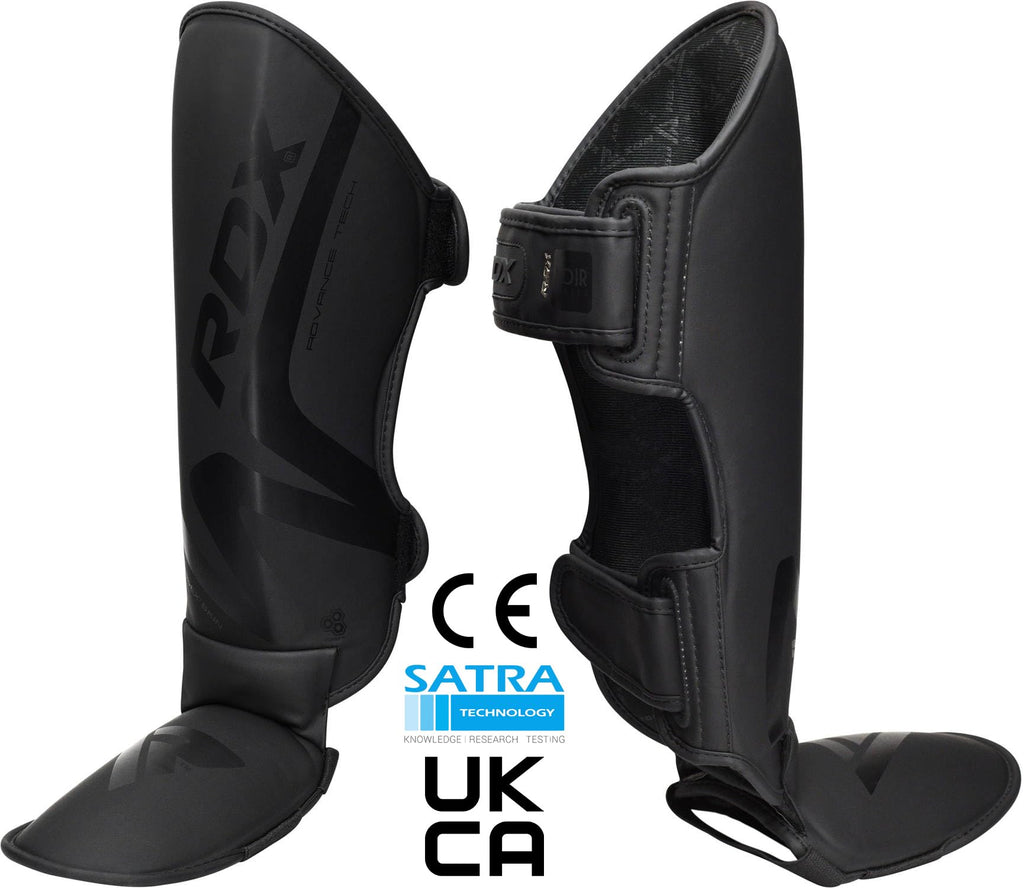 RDX Maya Hide Leather Shin Guards – Muay Thai & MMA Instep Pads