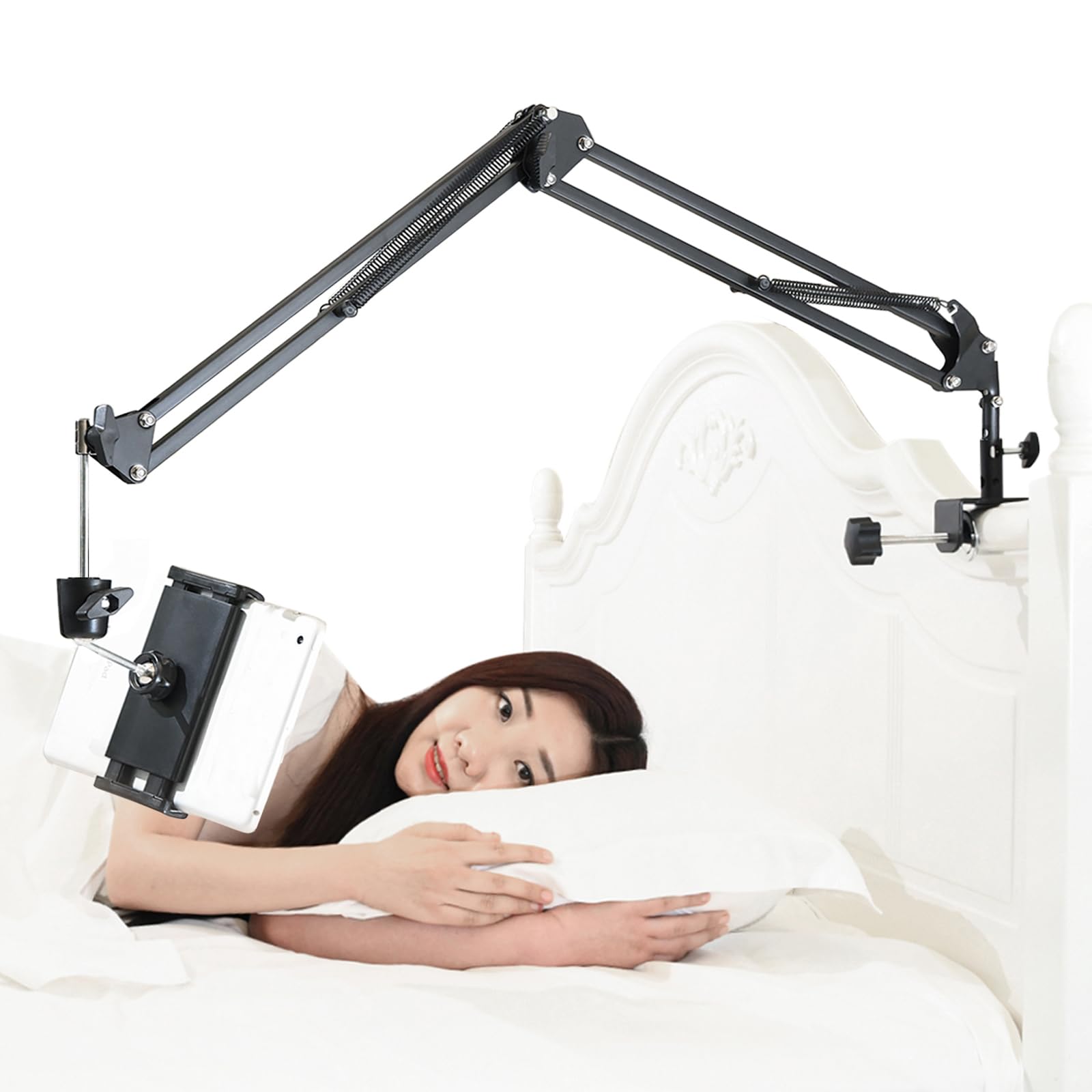 Lucky Trip Tablet Stand for Bed – 360° Rotatable Aluminum Arm Holder